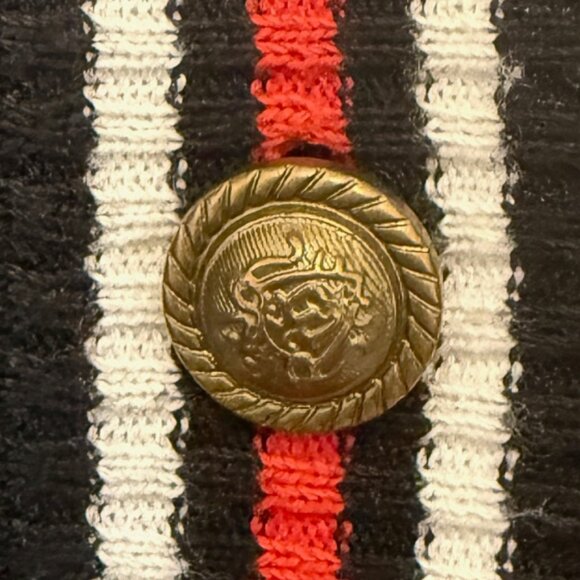 Vintage Varsity V-Neck Patterned Knit Cardigan - Picture 10 of 10